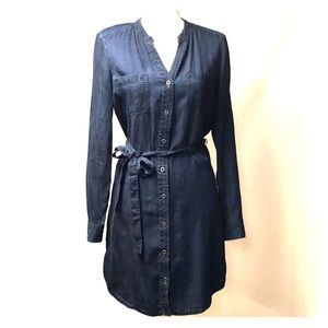 Banana Republic Coat Dress size 4 Denim Jean